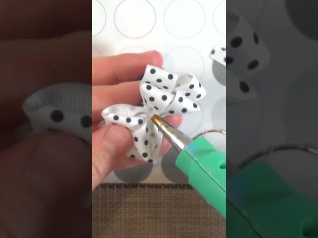 Secrets of craftsmanship School bows baby diy kanzashi