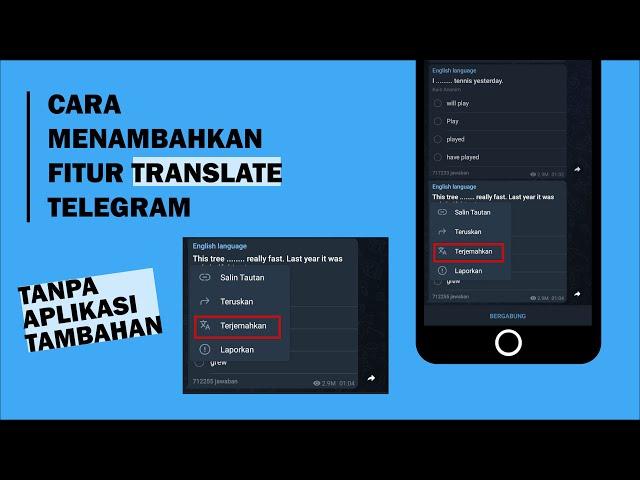 Cara Mengaktifkan Fitur Translate Telegram TERBARU!!