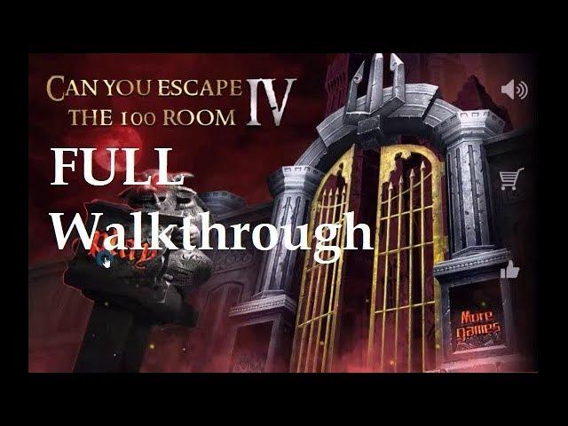 Can You Escape The 100 Room 4  IV  walkthrough     FULL GAME.