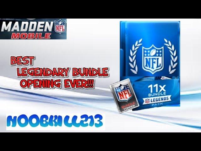 Madden Mobile Legendary Bundle Opening BEST EVER!!!!!!!!!!!!!!!!!!