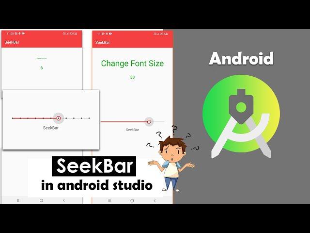 SeekBar - Listening to Progress Changes in Android Studio | Discrete SeekBar | #80