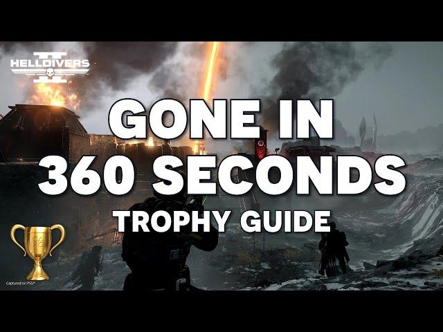 Helldivers 2 - Blitz Mission In Under 6 Minutes - Gone In 360 Seconds Trophy Guide (PS5)