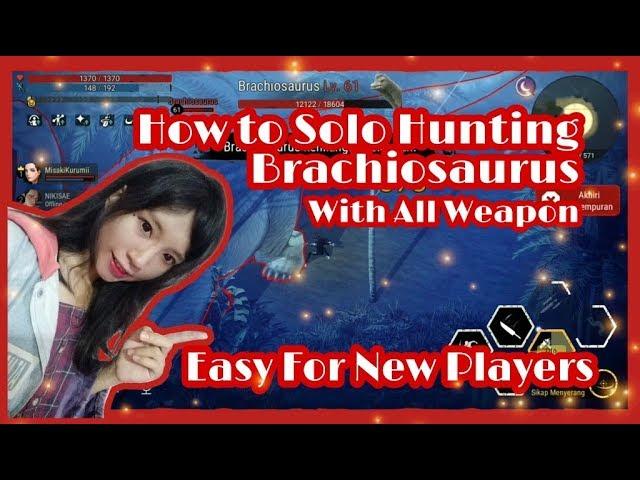 Solo Hunting Brachiosaurus With All Weapon part 1 | Durango Wild Lands : Second Wave