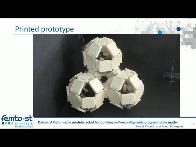 Datom: A Deformable modular robot for building self-reconfigurable programmable matter