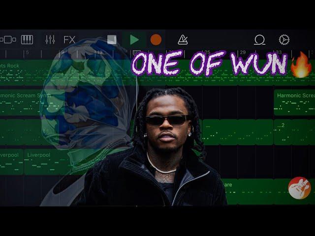 Making a Guitar Trap Beat for GUNNA on GarageBand iOS! (One of Wun)