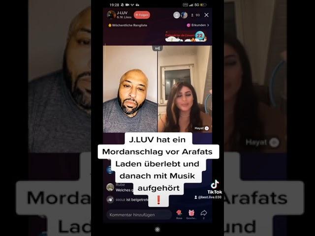 J.LUV hat ein Mordanschlag vor Arafats Laden überlebt und danach mit Musik aufgehört 