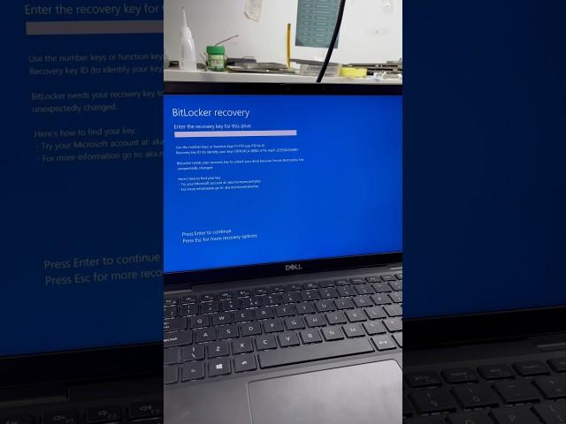 How to unlock Bitlocker (check comments box)#bitlook #laptoprepair #laptop #fypシ#computer