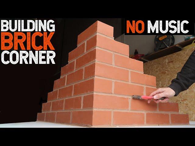 BRICKLAYING Building a Brick Corner NO MUSIC