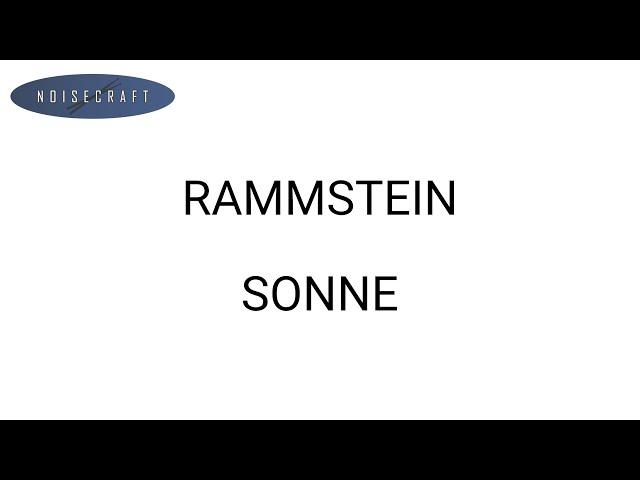 Rammstein - Sonne  Drum Score