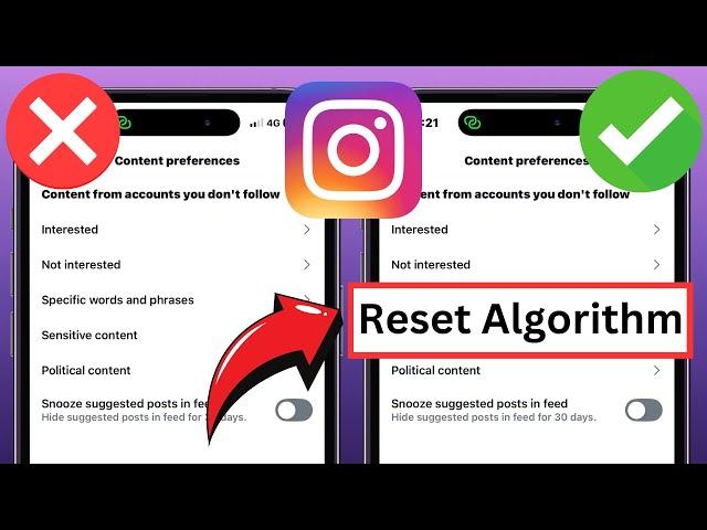 How to Fix Instagram Reset Algorithm Option Not Showing | Insta Reset Suggested Content Not Showing