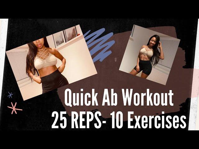 QUICK AB WORKOUT |Tiny Waist  | FLAT TUMMY QUICK | Abs at home