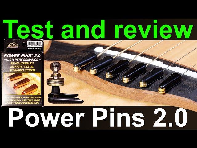 Easy acoustic guitar mod - Power pins 2.0 review and test