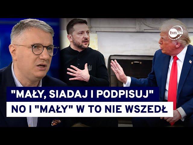 Komentarze po wybuchu emocji w Gabinecie Owalnym. Wipler: Trump blefował @TVN24