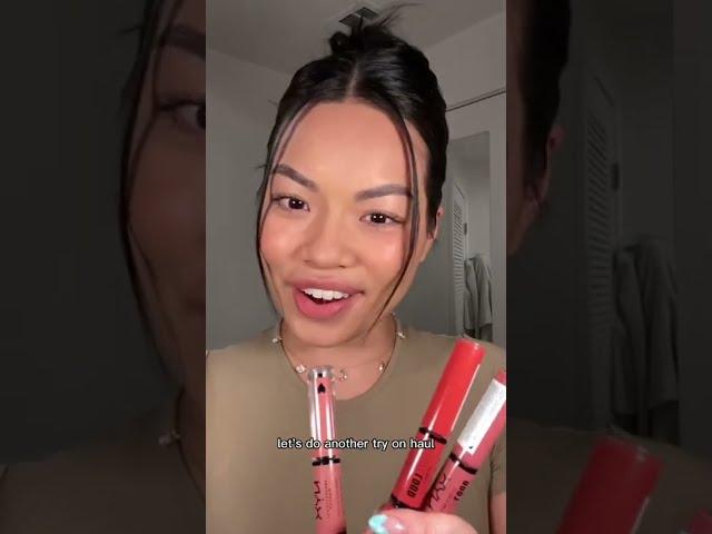 Another lip gloss try on haul (nyx high shine)!