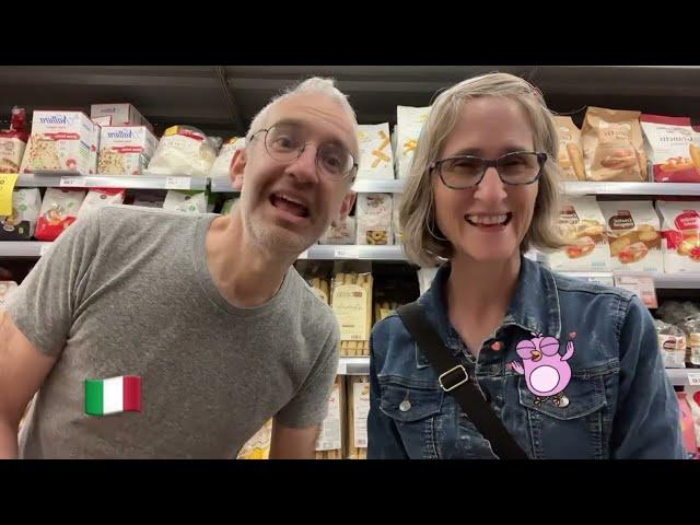 Miss Kadie Teaches Italian Sentences in A Grocery Store!