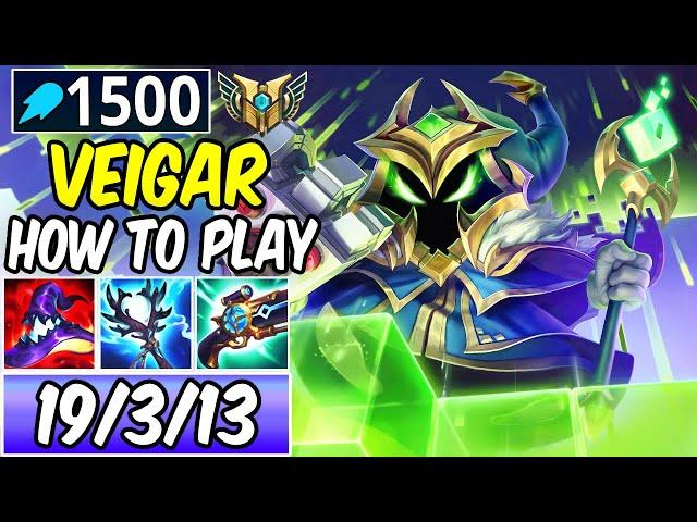 HOW TO PLAY VEIGAR | 1500 AP BURST | Best Build & Runes | Diamond Player Guide | League of Legends