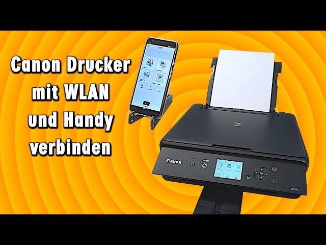 Canon Drucker mit Handy verbinden - WLAN verbinden - Drahtlos direkter Druck ohne Router