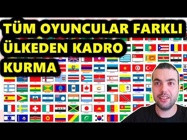 TÜM OYUNCULARI FARKLI ÜLKELERDEN SEÇİP KADRO KURMA eFootball 2024 Mobile Gameplay