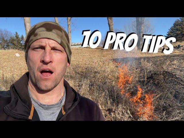 PRESCRIBED FIRE TECHNIQUES: 10 tips to get comfortable with controlled burns for your habitat!