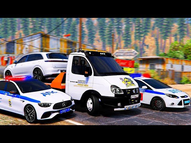 ОПЕРСКАЯ ЕЗДА В GTA 5 - ДПС ПОГОНЯ ЗА ОПЕРСКИМ ЭВАКУАТОРОМ! ЗАСТРЯЛ В ГРЯЗИ НА ГАЗЕЛЕ! ВОТЕР