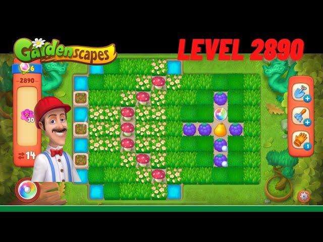 Gardenscapes 2890 hard level