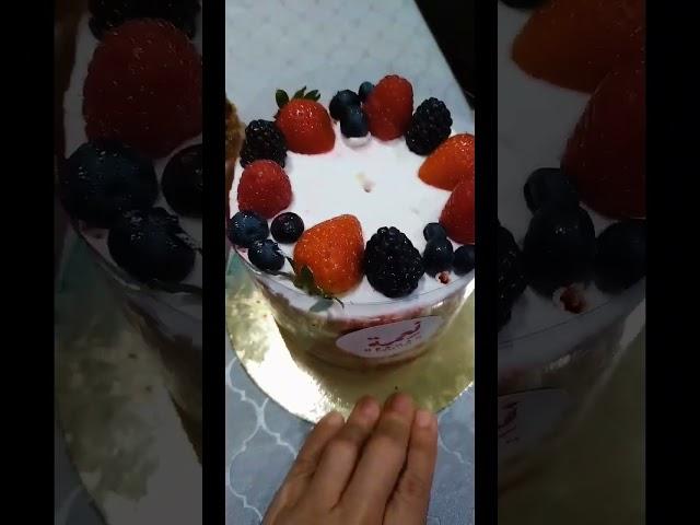 Most Trending Satisfying Fruits cake #viral #trending #short #asmr