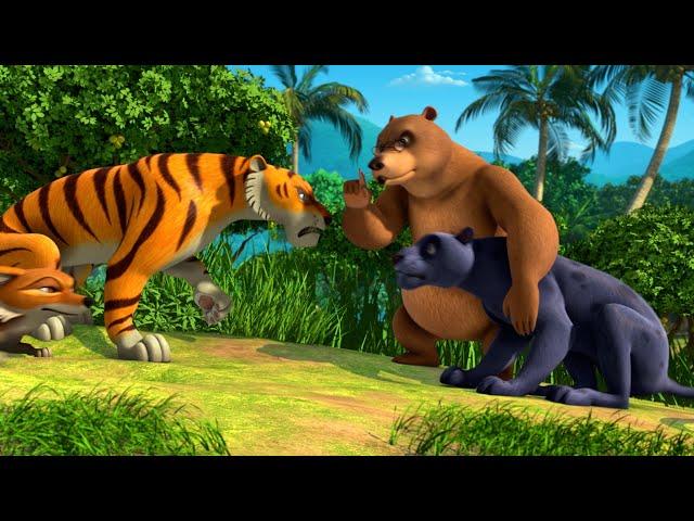 Jungle Book 2 Cartoon for kids English Story | Harjit Makes a Move  Mega Episode | Mowgli adventure