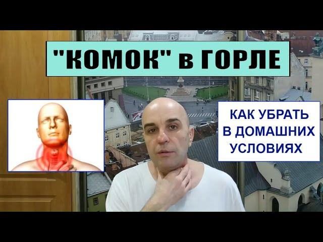 "Ком в горле" Как убрать в домашних условиях