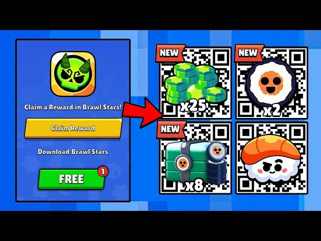 FREE  x8 SUSHI QR CODE  | ALL KATANA KINGDOM QR CODES | BRAWL STARS QR CODES 2025