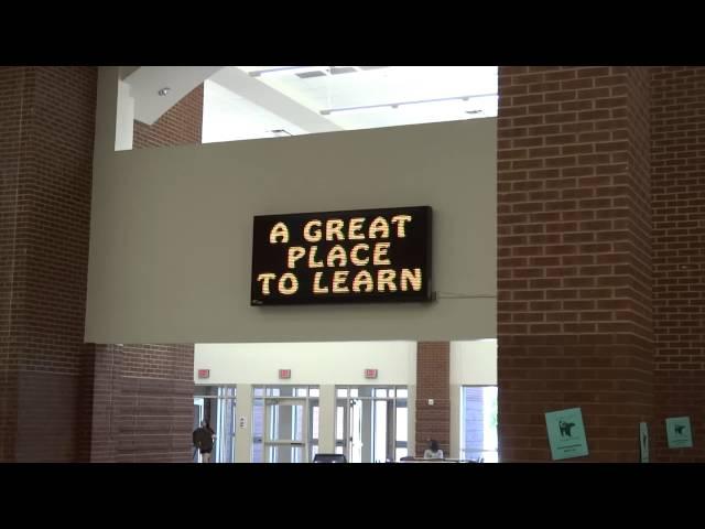 High School Indoor LED Sign Full Color 20MM - Entech Signs