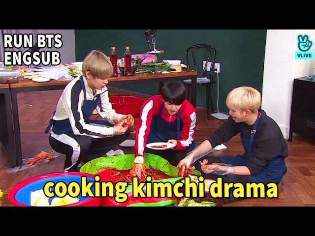 BTS MAKING KIMCHI DRAMA | RUN BTS ENGSUB