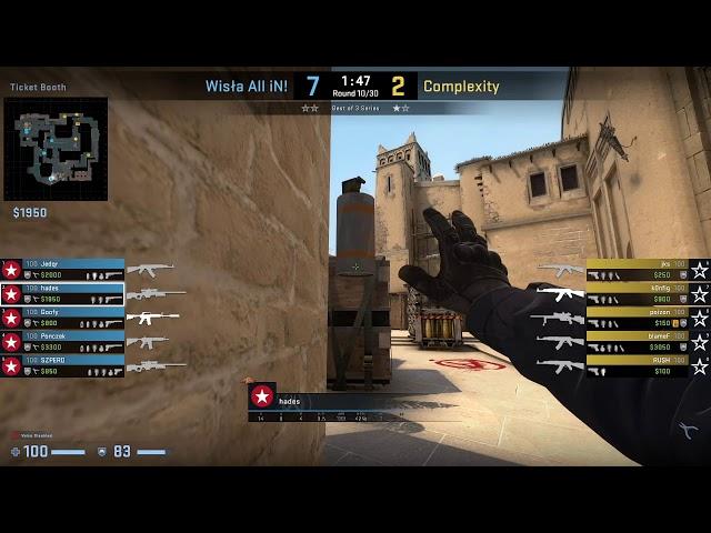 CSGO POV Wisla.hades vs. compLexity @mirage - 34 kills