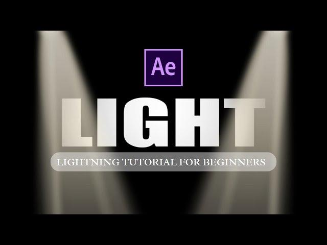 HOW TO USE THE SPOT LIGHTS IN AFTER EFFECTS: FOR BEGINNERS