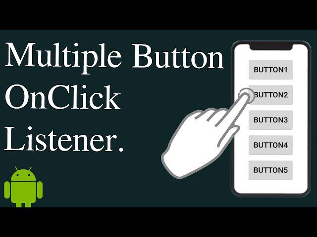 Multiple Button OnClick Listener in Android Studio | Android Tutorials