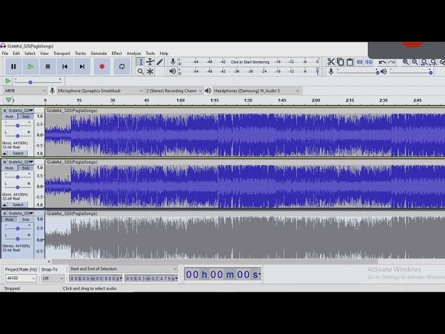 How to remove vocals 99% using Audacity