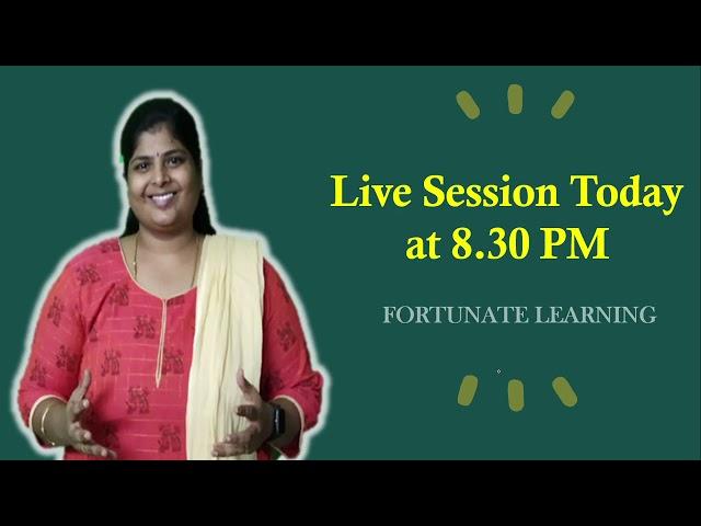 Live Session - 1 |General Discussion among Fortunate Learners| 29th July 2021| Time - 8.30 PM