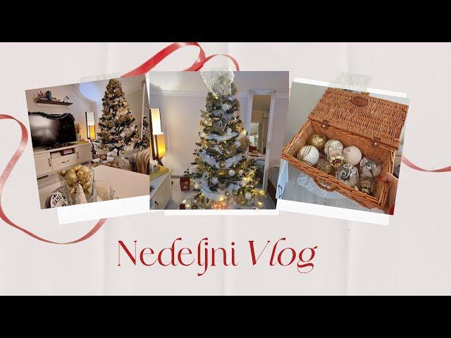 NEDELJNI VLOG - KIĆENJE JELKE I PRAZNIČNA DEKORACIJA / KUPOVINA POKLONA / POSPREMANJE KUĆE 