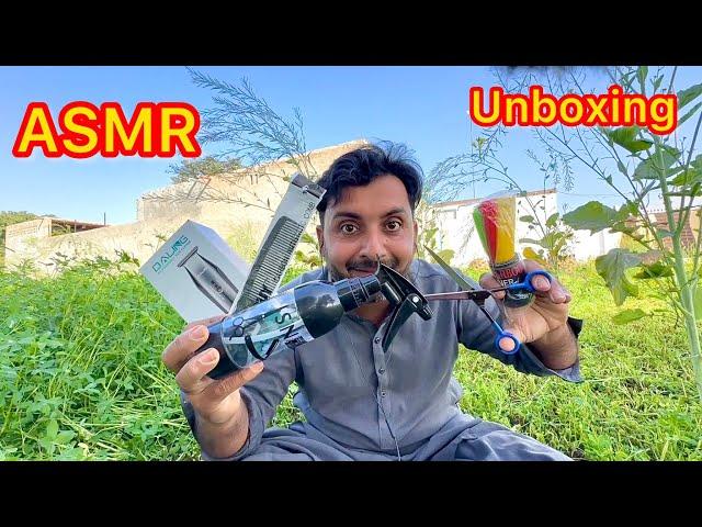 ASMR $25 barber  equipment unboxing