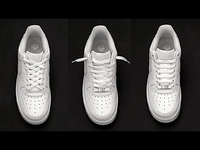 4 coole manieren om Nike Air Force 1 Nike Air Force 1 veter te strikken