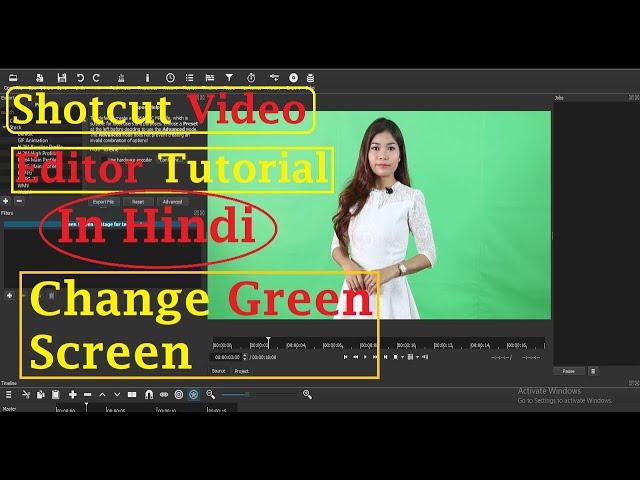 How To Fix Green Screen In Shotcut Video Editor | Shotcut chroma key | Shotcut Tutorial