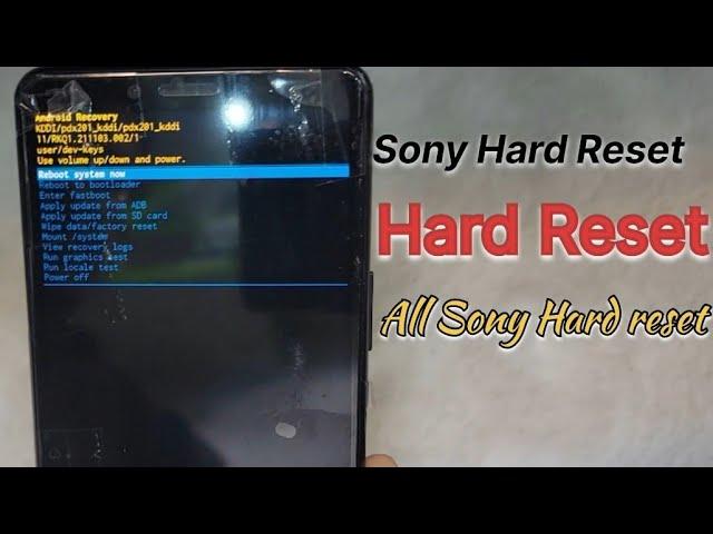 How To Hard Reset Sony Mobile || Sony Xperia Hard Reset 