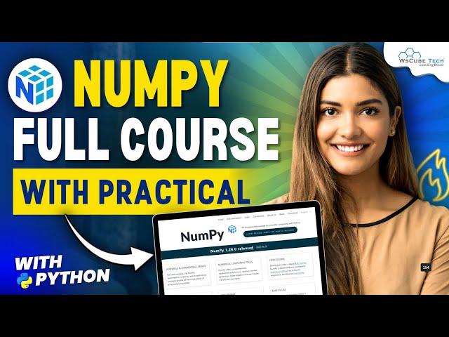 NUMPY Full Course with PRACTICAL (2024) | Learn Python NumPy in 1 Hour