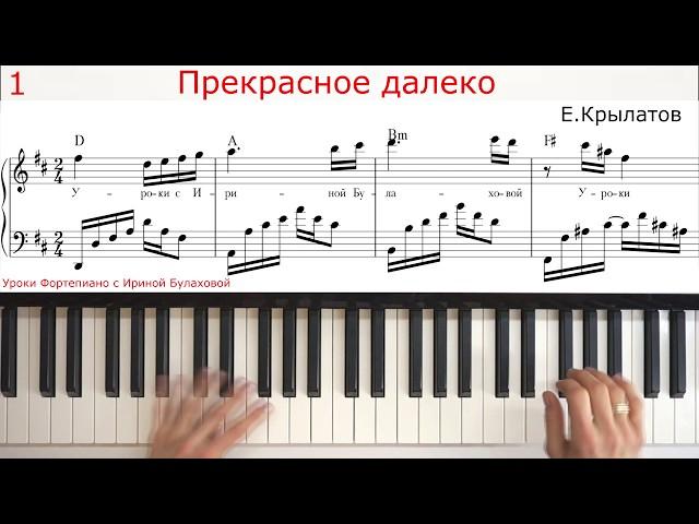 САМАЯ ВОЛШЕБНАЯ МУЗЫКА ДЕТСТВА на Piano пианино Прекрасное далеко Гостья из будущего Ноты Аккорды