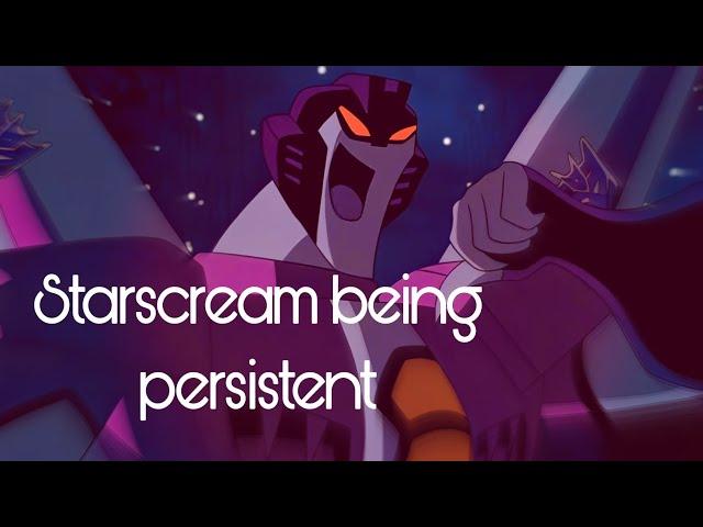 Starscream being PERSISTENT for about 12 minutes (TFA season 2)