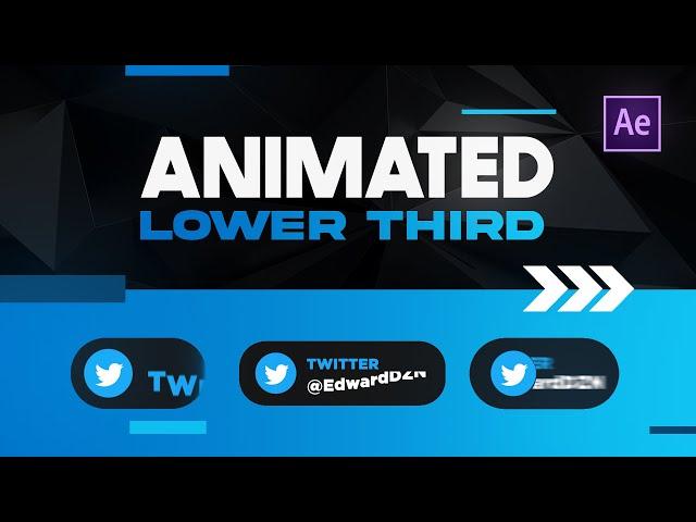 How to Create Lower Thirds in After Effects (+FREE FILES) - Tutorial by EdwardDZN