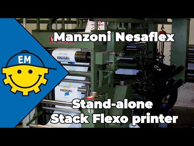 Manzoni Nesaflex | Stand-alone Stack Flexo printer | Used Flexo printing presses for sale