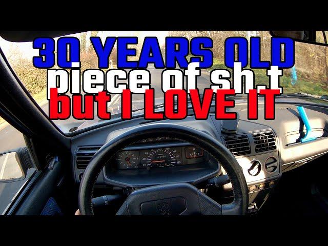 MIGHTY 64hp TOP SPEED RUN + 0-100 km/h - 1995 Peugeot 205 1.9d