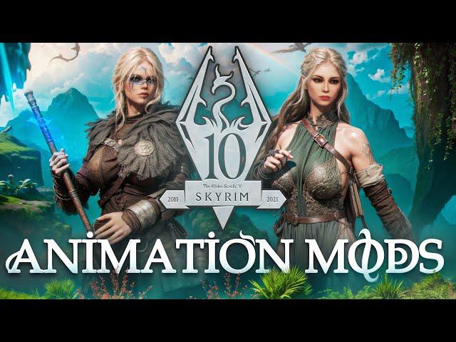 REMASTER Skyrim With These INSANE Animation Mods! | Best Animation Mods 2024