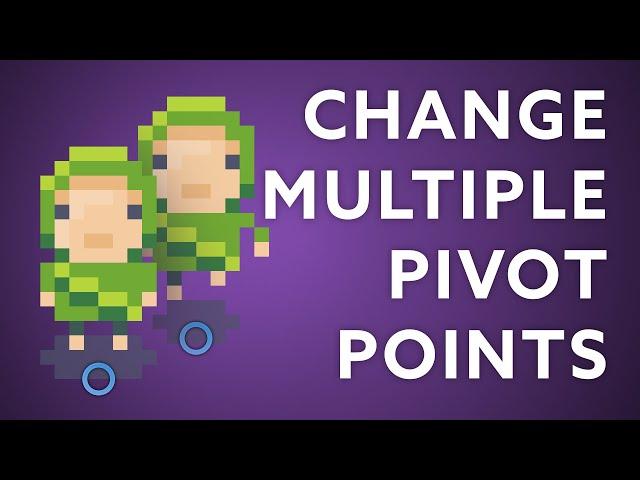 How To Change Multiple Pivot Points In The Sprite Editor | Unity Quick Tip