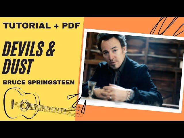 Devils And Dust | Bruce Springsteen | Tutorial Chitarra | Accordi | Open Tunings